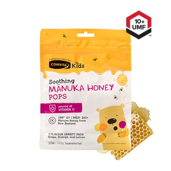 Comvita Kids Manuka Honey Soothing Pops 15S