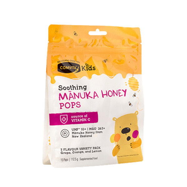 Comvita Kids Manuka Honey Soothing Pops 15S - Image 2