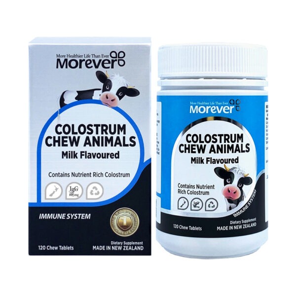Morever Colostrum Chew Animals 120Tabs