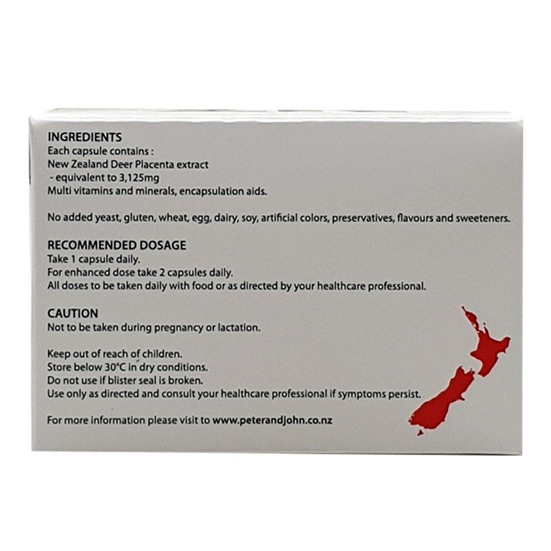 Peter&John Deer Placenta 60Caps - Image 4