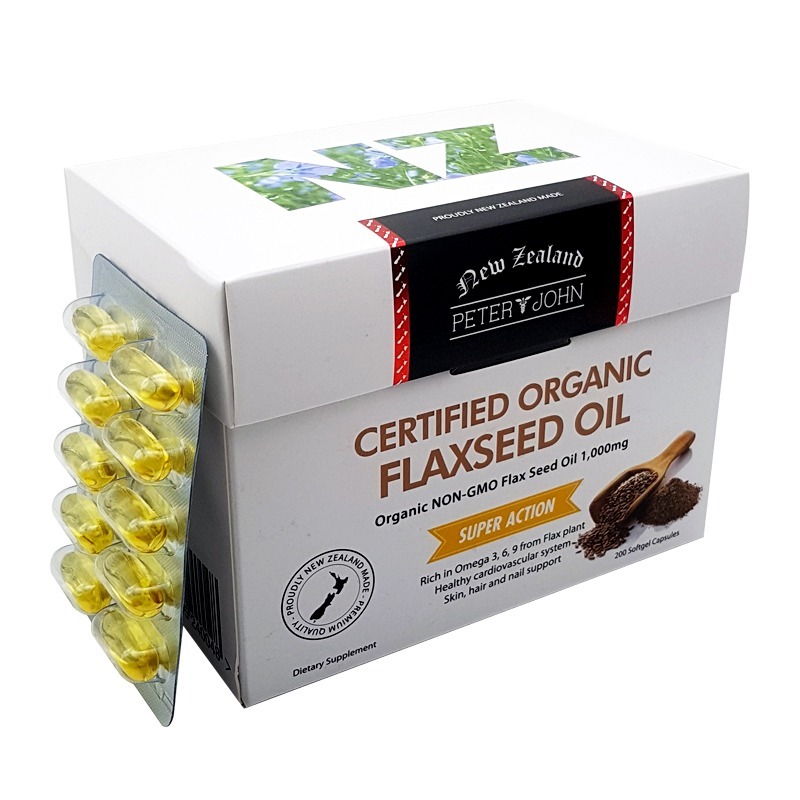 Peter&John Organic Flaxseed Oil 200Caps
