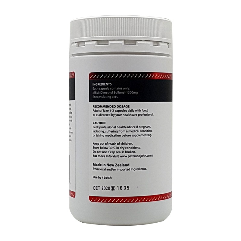 Peter&John MSM 1300 120Caps - Image 3
