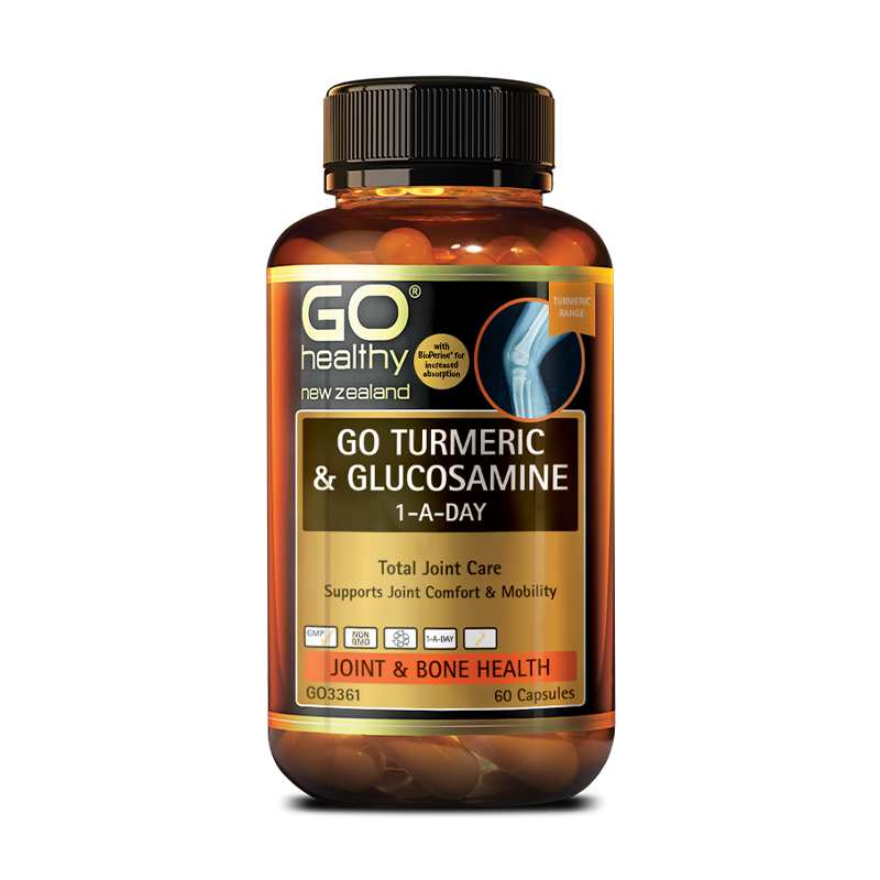 GO HEALTHY TURMERIC + GLUCOSAMINE 1ADAY 60CAPS