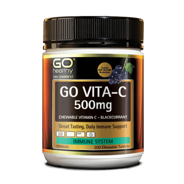 GO HEALTHY VITA- C 500MG BLACKCURRANT 200TABS