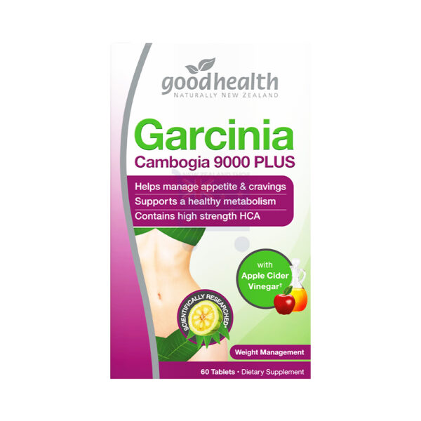 GOOD HEALTH GARCINIA CAMBOGIA 9000 PLUS APPLE VINEGAR 60TABS
