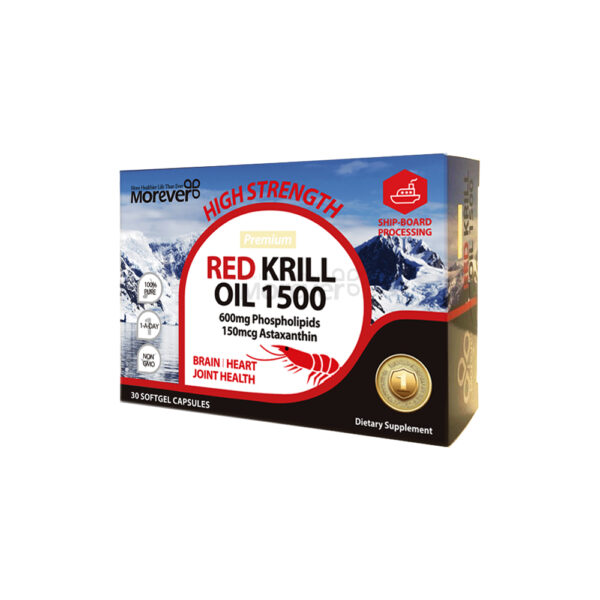 MOREVER RED KRILL OIL 1500MG 30CAPS