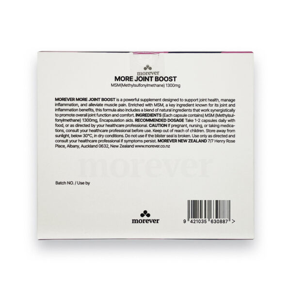 MOREVER MORE JOINT BOOST MSM 100CAPS - Image 4