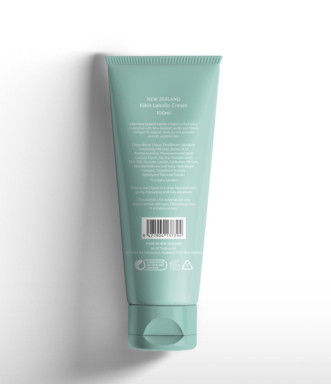 KIKIN NZ LANOLIN CREAM W/ MARINE COLLAGEN 100ML - Image 2