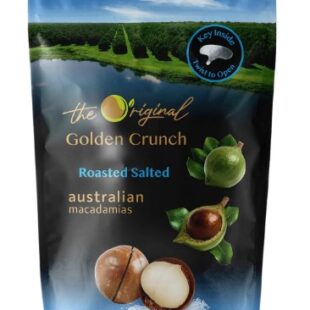 MACADAMIAS GOLDEN CRUNCH SALTED 225G